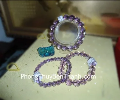 Chuỗi thạch anh tóc đỏ đồng A+ Uruguay(57.2g-17 hạt) S6228-S6-3585